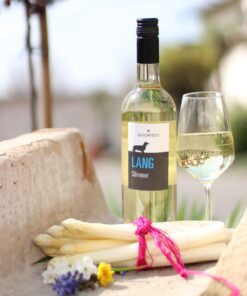 Sandwiese Wein LANG Silvaner, feinherb Sandwiesewein aus Rheinhessen, Dackelwein, Rheinhessenwein, Deutscher Wein