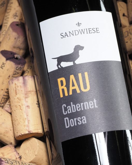 Sandwiese Wein RAU Cabernet Dorsa, trocken Sandwiese Wein aus Rheinhessen Dackelwein