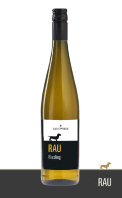 RAU Riesling, trocken Ruppertsberger Reiterpfad Deutscher Wein Dackelwein Sandwiese Weingut